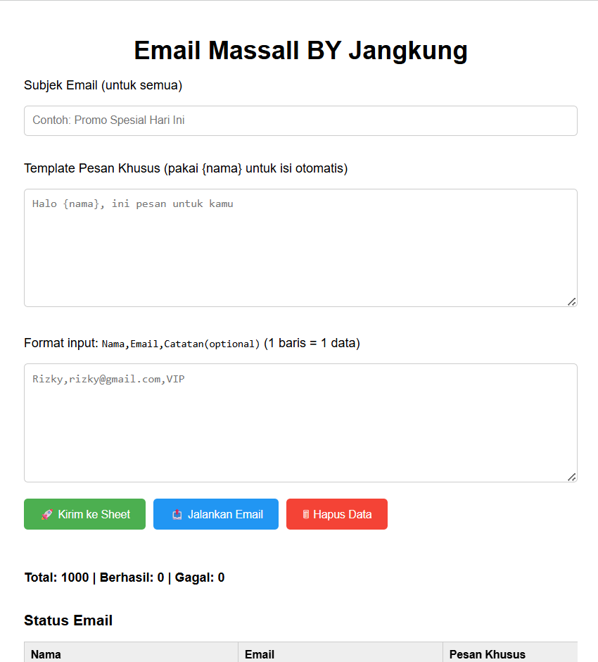 Project Email Otomatis