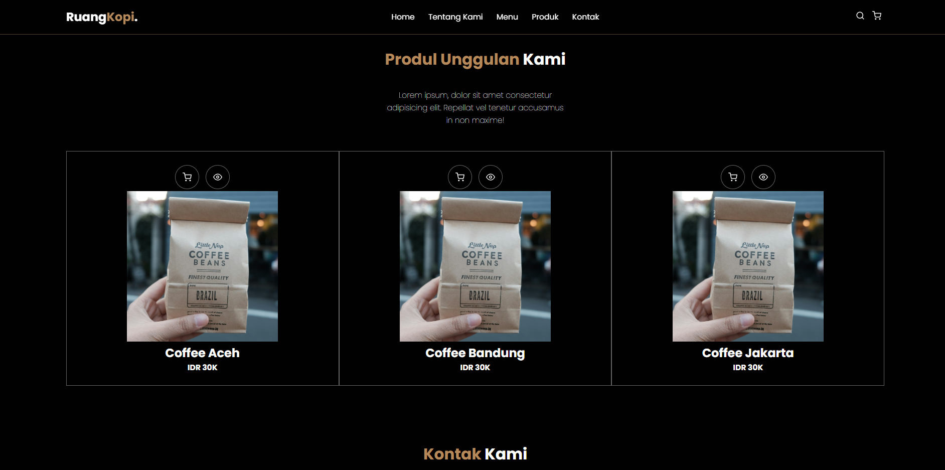 Project Kopi Kenangan Senja